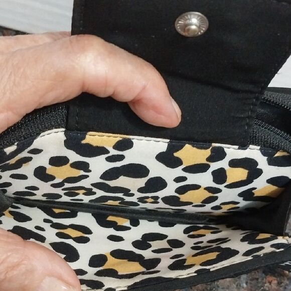 Vera Bradley Black Quilted Wallet - Picture 5 of 10